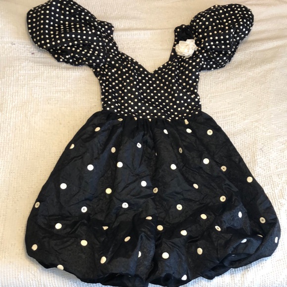 Victor Costa Dresses & Skirts - 🎉HP! Vintage Victor Costa Prom Dress (1988!) with Polka Dots and Rhinestones